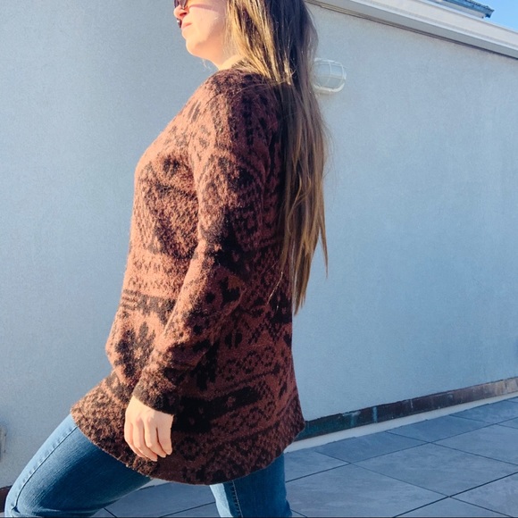 Gerry Weber Edition Ditsy Duster Wool Northern Pattern Long Coat Cardigan - Picture 14 of 15